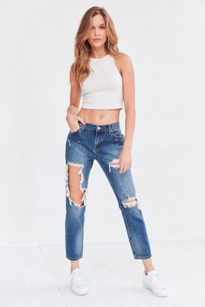Bdg Slim Boyfriend Jean - Vintage Denim Slash