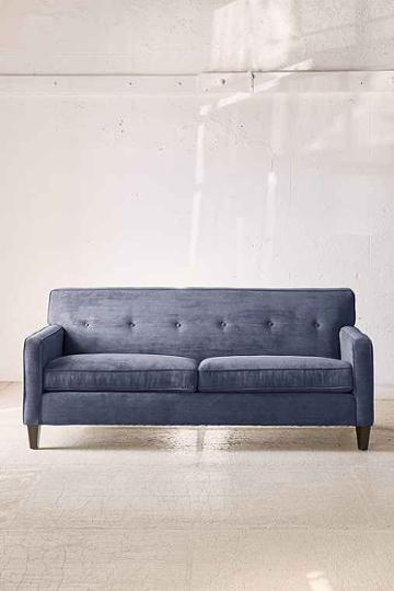 Urban Outfitters Ethan Ribbed Corduroy Sofa,navy,one Size