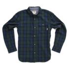 Vans Boys Lachlan Buttondown Shirt (green Gables-dress Blues)