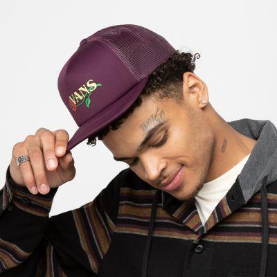 Vans Stained Glass Trucker Hat (catawba Grape)