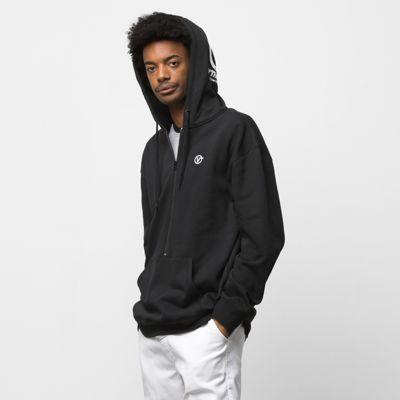 Vans Distorted Oversized Half Zip (black)