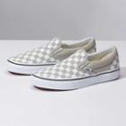 Vans Classic Slip-on, Checkerboard Desert Sage/true White