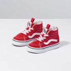 Vans Toddler Sk8-hi Zip Shoe (racing Red/true White)
