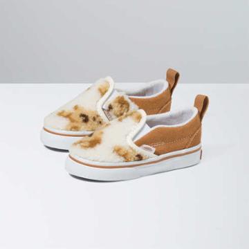 Vans Toddler Bear Hugs Slip-on V Shoe (brown/multi)