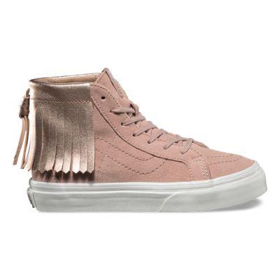 Vans Kids Metallic Sk8-hi Moc (rose Gold)