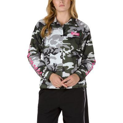 Vans Thanks Coach Jacket (black-pop Camo)