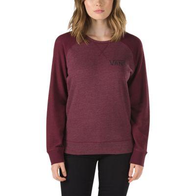Vans Mens Shoes Skate Shoes Mens Shoes Mens Sandals Drop V Transport Me Crew Sweatshirt (burgundy) Womens Sweatshirts