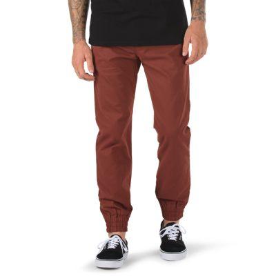 Vans Excerpt Chino Jogger (brick Maroon) Mens Pants