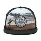 Vans 2017 Vuso Lock Up Beach Girl Trucker Hat (pier-black)