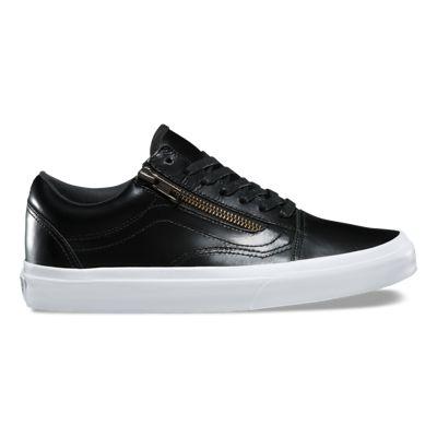 Vans Smooth Leather Old Skool Zip Dx (black)
