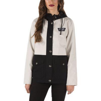Vans Wingman Parka Jacket (black/white Sand) Womens T-shirts