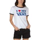 Vans Love Ringer Tee (white/black)