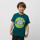 Vans Little Kids Circled Checker T-shirt (deep Teal)