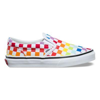 Vans Checkerboard Slip-on (rainbow True White)