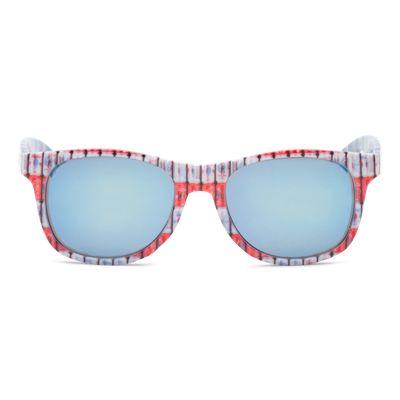 Vans Spicoli 4 Sunglasses (ameri Can/royal Blue Mirror)