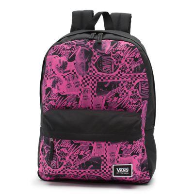 Vans Realm Classic Backpack (azalea Pink/vans Zine)