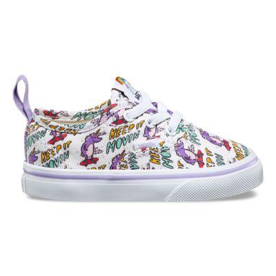 Vans Toddler Dallas Clayton Authentic Elastic Lace (skating Unicorns/true White)
