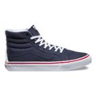 Vans Leather Canvas Sk8-hi Slim (parisian Night/true White)
