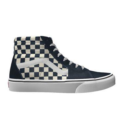 Vans Customs Sk8-hi Color Theory Blue Check (custom)