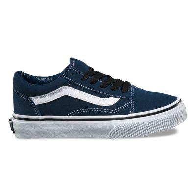 Vans Kids Suede Old Skool (dress Blues/black)