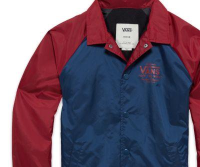 Vans Boys Torrey Coaches Jacket (dress Blues-rhubarb)