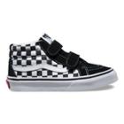 Vans Kids Checkerboard Sk8-mid Reissue V (black/true White) Kids Shoes