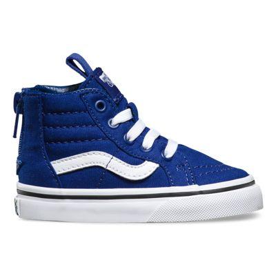 Vans Toddlers Pop Check Sk8-hi Zip (blueprint/true White)
