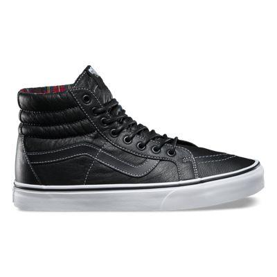 Vans Mens Shoes Skate Shoes Mens Shoes Mens Sandals Leather Sk8-hi Reissue (black/plaid)