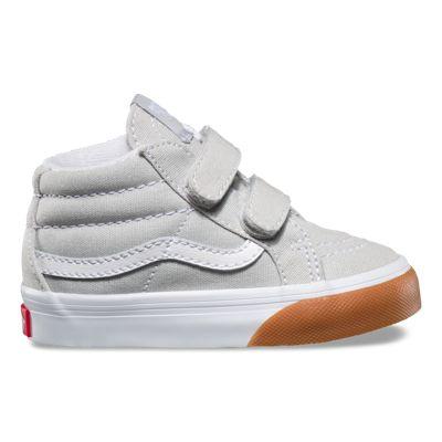 Vans Toddlers Gum Bumper Sk8-mid Reissue V (glacier Gray/true White)