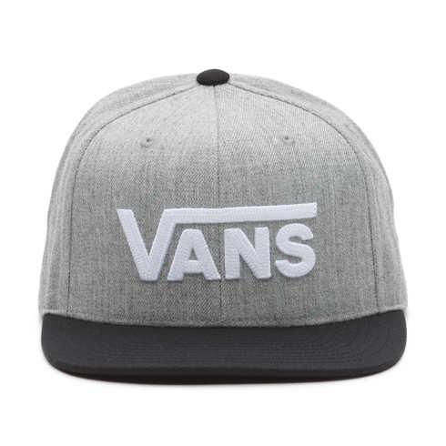 Vans Drop V Snapback Hat (heather Grey/black)