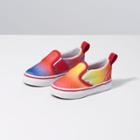 Vans Toddler Rainbow Glitter Slip-on V (racing Red/true White)