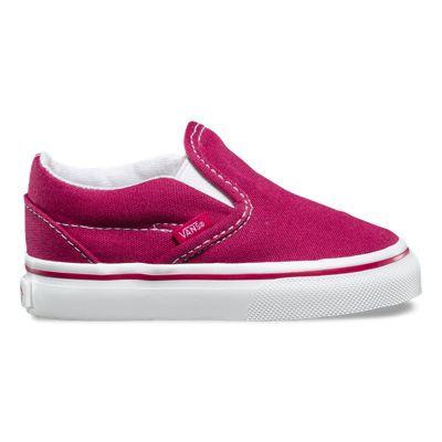 Vans Toddler Canvas Slip-on (sangria/true White)