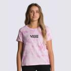 Vans Kids Tie Dye Washed Roll Tee (cyclamen)