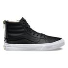 Vans Leather Sk8-hi Slim Zip (black/gold)