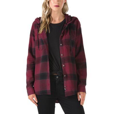 Vans Winston Flannel Hoodie (burgundy)