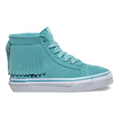 Vans Kids Suede Sk8-hi Moc (aqua Sea)