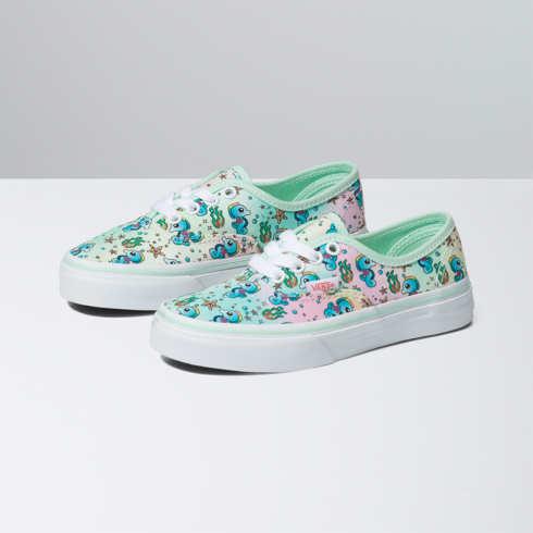 Vans Kids Rainbow Seahorse Authentic Shoe (pastel Multi)