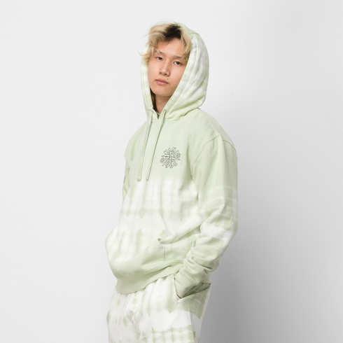 Vans Peace Of Mind Pullover Hoodie (celadon Green/tie Dye)
