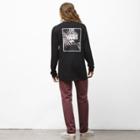 Vans Print Box Long Sleeve T-shirt (black/palm Leaf Floral)