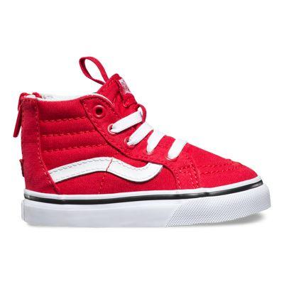 Vans Toddlers Varsity Sk8-hi Zip (racing Red/true White)
