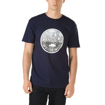Vans Dual Palm Fill T-shirt (navy Beach Photo)