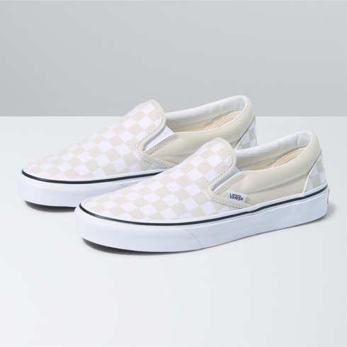 Vans Checkerboard Classic Slip-on Shoe (turtledove/true White)