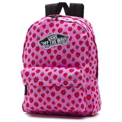 Vans Realm Backpack (strawberries Pastel Lavender/true White)