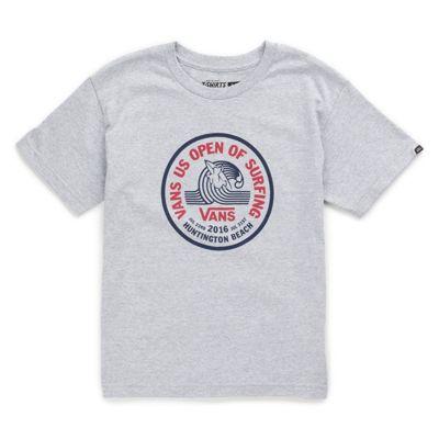 Vans Boys 2016 Uso Logo Lock Up T-shirt (athletic Heather)