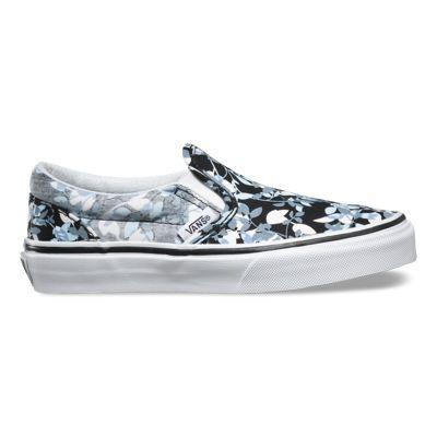 Vans Kids Reverse Floral Slip-on (black/true White)