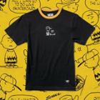 Vans Boys Vans X Peanuts Charlie Brown Ringer T-shirt (black)