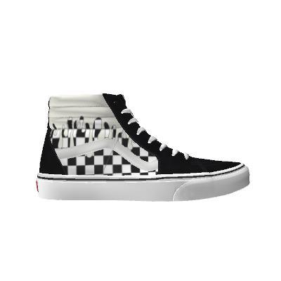Vans Customs Cream Drips Checkerboard Sk8-hi (customs)
