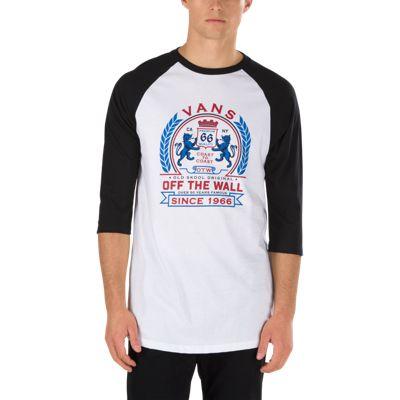 Vans Pop Top Baseball Tee (white-black)