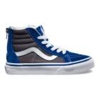 Vans Kids Sk8-hi Zip (true Blue/asphalt) Kids Shoes