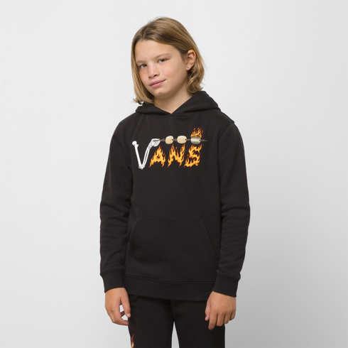 Vans Kids Roasted Pullover Fleece Hoodie (black)